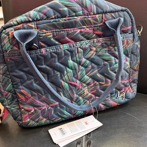 Lug Jive Tropical Multicolor Quilted Crossbody Bag.